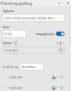 datumprikker via outlook|Planningspeiling: de datumplanner in Outlook